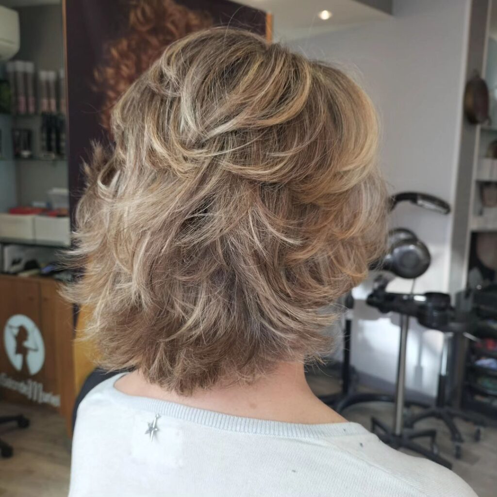 Balayage ombré blond doré clair