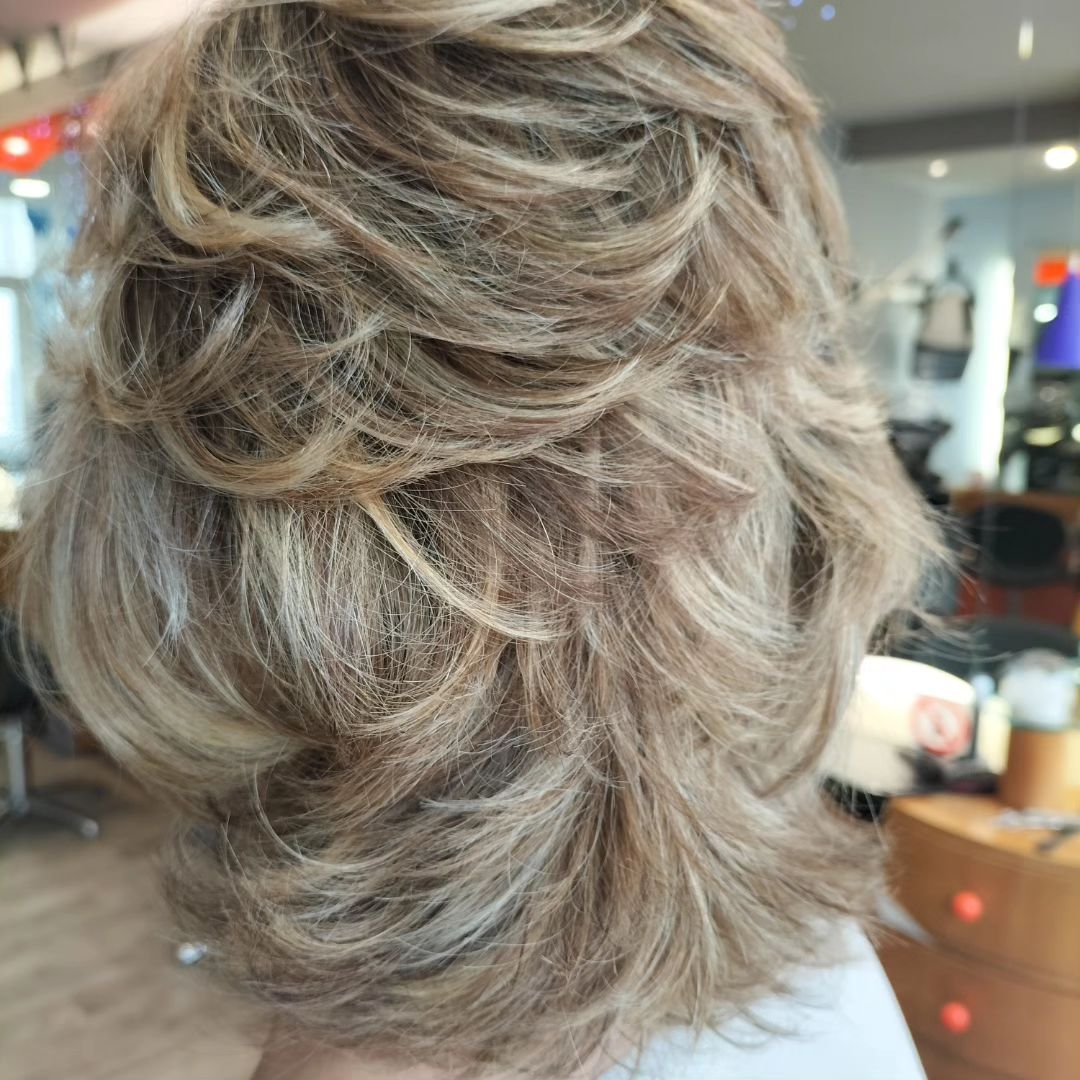 Balayage ombré blond doré clair