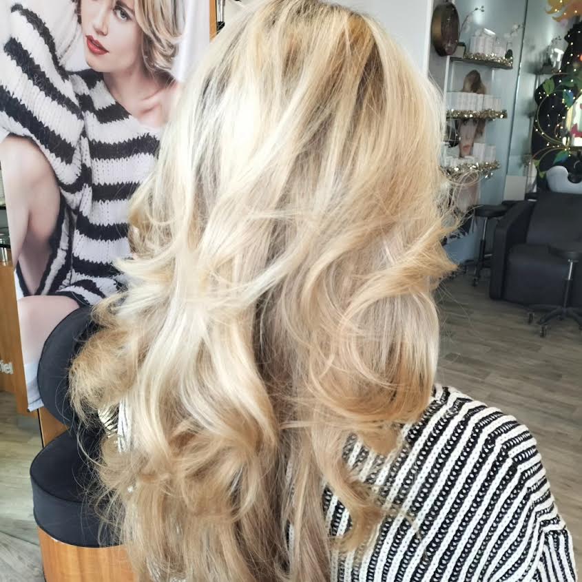 Ombré air blond doré clair